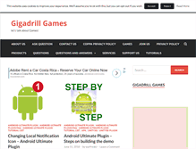 Tablet Screenshot of gigadrillgames.com